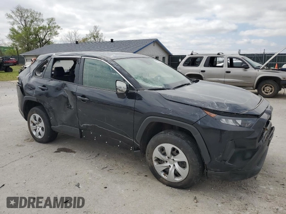 2022 Toyota RAV4 LE with VIN 2T3F1RFV7NC317051, listed as a Copart auction lot 51265305 with 41,878 mi miles and Salvage Title. Bid and sale history available at carsss.com. Image 4.