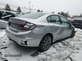 2014 Honda Civic EX-L with VIN 19XFB2F91EE233096, listed as a Copart auction lot 42811615 with 164,176 mi miles and Salvage Title. Bid and sale history available at DreamBid. Image 3.