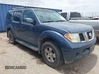 2007 Nissan Pathfinder SE with VIN 5N1AR18W37C618619, listed as a IAAI auction lot 42511316 with 202,675 mi miles and . Bid and sale history available at DreamBid. Image 1.