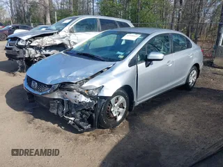 2015 Honda Civic Sedan LX with VIN 19XFB2F53FE008578, listed as a IAAI auction lot 41918815 with 93,860 mi miles. Bid and sale history available at carsss.com. Image 18.