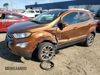 2019 Ford EcoSport Titanium with VIN MAJ6S3KL1KC260296, listed as a Copart auction lot 51844605 with 76,585 mi miles and Clean Title. Bid and sale history available at DreamBid. Image 1.