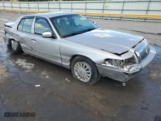 2009 Mercury Grand Marquis LS with VIN 2MEHM75V99X612456, listed as a Copart auction lot 71787204 with 250,888 mi miles and Salvage Title. Bid and sale history available at carsss.com. Image 4.