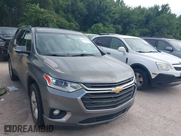 2018 Chevrolet Traverse LT Cloth with VIN 1GNERGKW9JJ253231, listed as a IAAI auction lot 42632505 with 108,673 mi miles and . Bid and sale history available at DreamBid. Image 1.