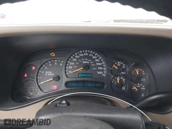 2005 Chevrolet Suburban Z71 with VIN 3GNFK16Z45G127697, listed as a IAAI auction lot 41971382 with 270,655 mi miles and . Bid and sale history available at DreamBid. Image 7.