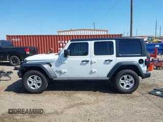 2021 Jeep Wrangler Unlimited Willys with VIN 1C4HJXDN7MW535893, listed as a IAAI auction lot 41984525 with 61,945 mi miles and . Bid and sale history available at DreamBid. Image 15.