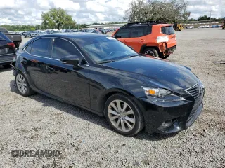 2015 Lexus IS 250 with VIN JTHBF1D21F5079200, listed as a Copart auction lot 56868975 with 108,035 mi miles and Salvage title. Bid and sale history available at DreamBid. Image 4.