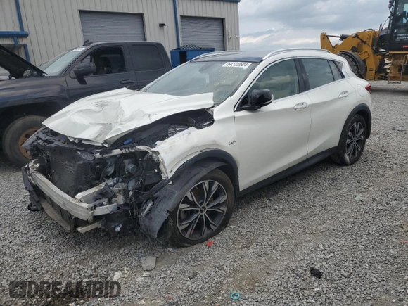 2018 Infiniti QX30 Luxury with VIN SJKCH5CR8JA049145, listed as a Copart auction lot 64322604 with Not provided miles and Non repairable. Bid and sale history available at DreamBid. Image 1.