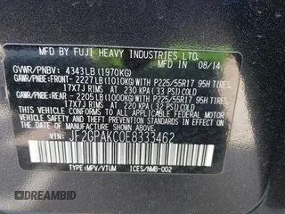 2014 Subaru Crosstrek Limited с VIN JF2GPAKC0E8333462, выставлен на аукционе IAAI как лот 42107801 с пробегом 101 833 миль миль и . История ставок и продаж доступна на DreamBid. Изображение 9.