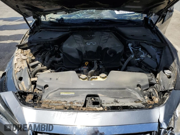2019 Infiniti Q50 Signature Edition with VIN JN1EV7AP7KM517239, listed as a Copart auction lot 58093944 with 63,177 mi miles and Salvage Title. Bid and sale history available at DreamBid. Image 11.