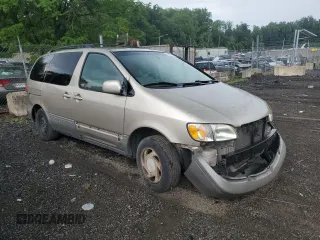 2003 Toyota Sienna LE with VIN 4T3ZF13C33U540296, listed as a Copart auction lot 62643745 with 143,727 mi miles and Salvage title. Bid and sale history available at DreamBid. Image 4.