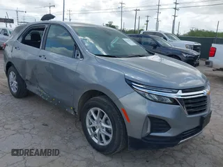 2024 Chevrolet Equinox LT z VIN 3GNAXUEG2RL344966, wystawiony jako IAAI lot #42436416 z przebiegiem 26 900 mil mil oraz . Historia ofert i sprzedaży dostępna na DreamBid. Obrazek 1.