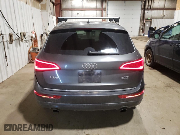 2015 Audi Q5 Premium Plus with VIN WA1LFAFP2FA074636, listed as a Copart auction lot 60327565 with 132,084 mi miles and Salvage title. Bid and sale history available at DreamBid. Image 6.