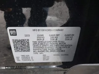 2024 Buick Encore GX Preferred z VIN KL4AMCSL3RB141383, wystawiony jako IAAI lot #42296144 z przebiegiem 9 483 mil mil oraz . Historia ofert i sprzedaży dostępna na DreamBid. Obrazek 9.