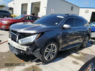 2017 Acura MDX w/Technology Pkg with VIN 5FRYD3H52HB012574, listed as a Copart auction lot 50263615 with 69,580 mi miles and Salvage Title. Bid and sale history available at carsss.com. Image 1.