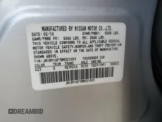 2011 Infiniti M37 with VIN JN1BY1AP7BM321003, listed as a Copart auction lot 71838584 with 138,823 mi miles and Salvage Title. Bid and sale history available at carsss.com. Image 12.