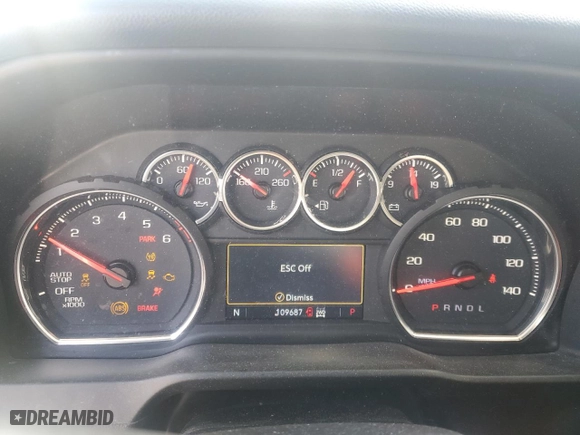 2019 Chevrolet Silverado 1500 LT with VIN 1GCRYDEK5KZ283835, listed as a Copart auction lot 41998505 with 109,687 mi miles and Salvage Title. Bid and sale history available at carsss.com. Image 9.