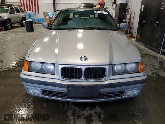 1996 BMW 3-Series 328IC with VIN WBABK8322TET91316, listed as a Copart auction lot 80755474 with 0 mi miles and Salvage Title. Bid and sale history available at carsss.com. Image 5.