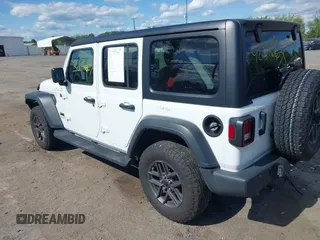 2024 Jeep Wrangler Sport S with VIN 1C4PJXDNXRW108968, listed as a IAAI auction lot 42326607 with 44,259 mi miles and . Bid and sale history available at DreamBid. Image 3.