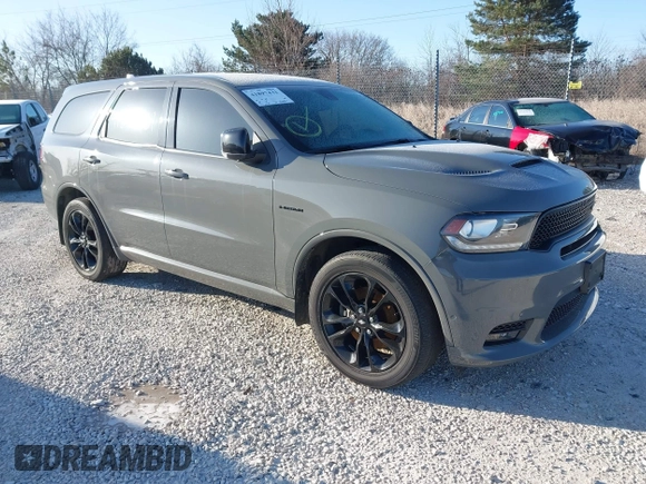 2020 Dodge Durango R/T z VIN 1C4SDJCT7LC287302, wystawiony jako IAAI lot #41897431 z przebiegiem 55 103 mil mil oraz . Historia ofert i sprzedaży dostępna na DreamBid. Obrazek 1.