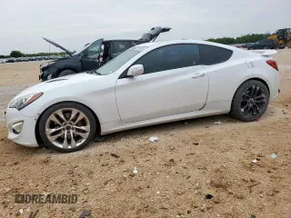 2015 Hyundai Genesis Coupe Ultimate with VIN KMHHU6KJ5FU125590, listed as a Copart auction lot 63104385 with 134,307 mi miles and Salvage title. Bid and sale history available at DreamBid. Image 1.