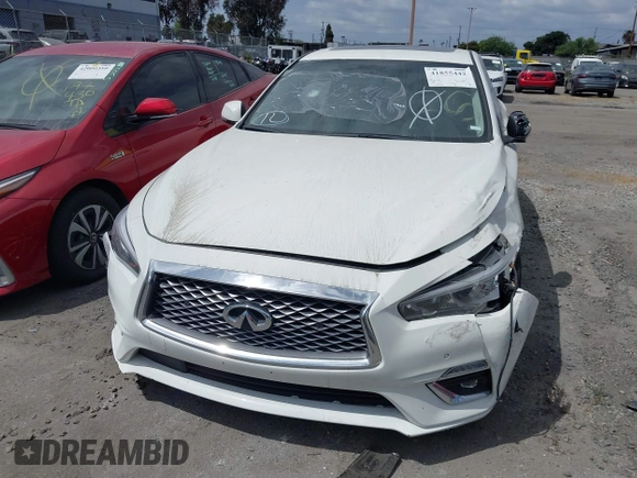 2021 Infiniti Q50 3.0t LUXE with VIN JN1EV7BP0MM706932, listed as a IAAI auction lot 41855442 with 62,941 mi miles. Bid and sale history available at carsss.com. Image 13.