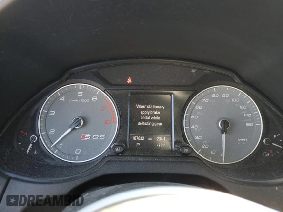 2014 Audi SQ5 Premium Plus with VIN WA1CGAFP2EA034858, listed as a Copart auction lot 53481924 with 107,632 mi miles and Salvage Title. Bid and sale history available at carsss.com. Image 9.