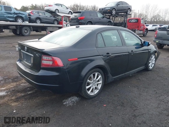 2008 Acura TL with VIN 19UUA66228A031431, listed as a IAAI auction lot 41486451 with 118,922 mi miles. Bid and sale history available at carsss.com. Image 4.