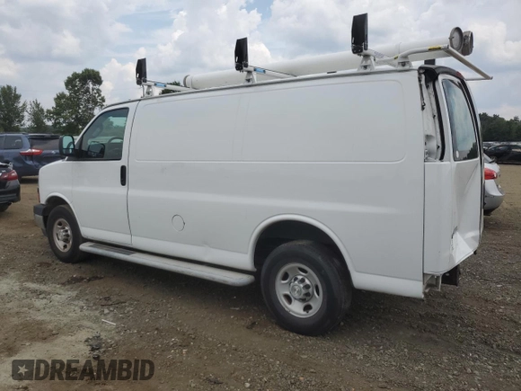 2019 Chevrolet Express Cargo Van with VIN 1GCWGAFG5K1299451, listed as a Copart auction lot 65785654 with 22,343 mi miles and Salvage Title. Bid and sale history available at carsss.com. Image 2.