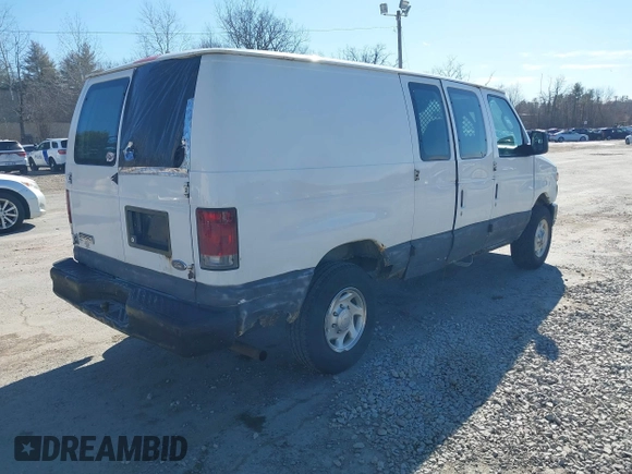 2008 Ford Econoline Cargo Commercial with VIN 1FTNE24W58DA33999, listed as a IAAI auction lot 41738201 with 220,021 mi miles and . Bid and sale history available at carsss.com. Image 4.