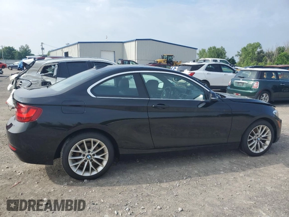 2016 BMW 2 Series 228i xDrive with VIN WBA1G9C52GV598419, listed as a Copart auction lot 62464515 with 49,793 mi miles and Salvage title. Bid and sale history available at DreamBid. Image 3.