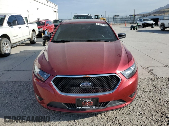2014 Ford Taurus SHO with VIN 1FAHP2KT9EG115170, listed as a Copart auction lot 61203645 with 106,740 mi miles and Salvage title. Bid and sale history available at DreamBid. Image 5.