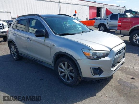 2013 Mitsubishi Outlander Sport LE with VIN 4A4AR5AU2DE022494, listed as a IAAI auction lot 42158945 with 130,739 mi miles. Bid and sale history available at carsss.com. Image 1.