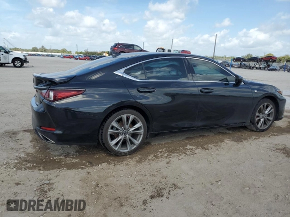 2020 Lexus ES 350 F Sport with VIN 58AGZ1B15LU079327, listed as a Copart auction lot 51901945 with 85,505 mi miles and Non repairable. Bid and sale history available at DreamBid. Image 3.