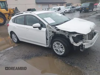 2018 Subaru Impreza Premium with VIN 4S3GTAB61J3729332, listed as a IAAI auction lot 41696550 with 85,035 mi miles. Bid and sale history available at carsss.com. Image 1.