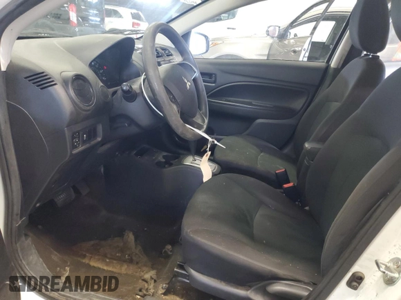 2018 Mitsubishi Mirage ES with VIN ML32F3FJ8JHF03910, listed as a Copart auction lot 54128455 with 124,797 mi miles and Salvage title. Bid and sale history available at DreamBid. Image 7.