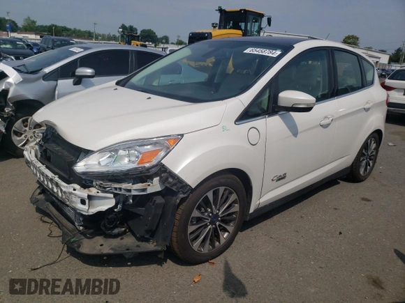 2017 Ford C-Max Energi Titanium with VIN 1FADP5FU3HL105023, listed as a Copart auction lot 65458784 with 64,443 mi miles and Salvage Title. Bid and sale history available at carsss.com. Image 1.