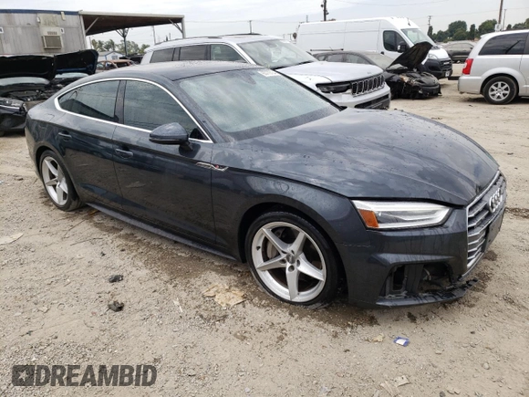 2018 Audi A5 Sportback Premium with VIN WAUDNCF52JA016930, listed as a Copart auction lot 65779724 with 66,070 mi miles and Salvage Title. Bid and sale history available at carsss.com. Image 4.