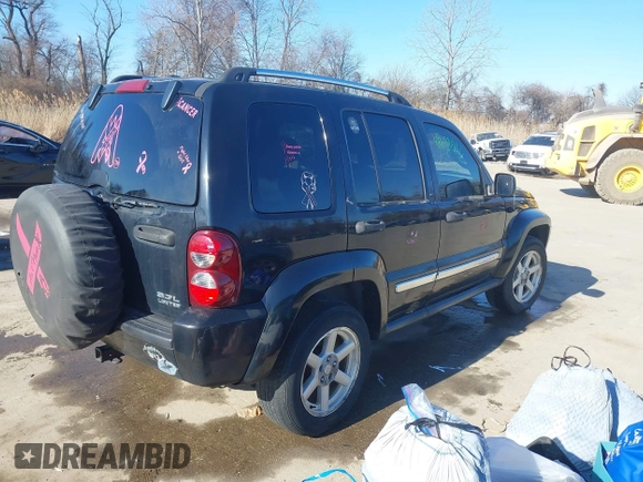 2007 Jeep Liberty Limited z VIN 1J4GL58K57W651814, wystawiony jako IAAI lot #41699842 z przebiegiem 312 733 mil mil oraz . Historia ofert i sprzedaży dostępna na DreamBid. Obrazek 4.