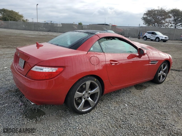 2012 Mercedes-Benz SLK-Class SLK 350 with VIN WDDPK5HA8CF023973, listed as a Copart auction lot 44275985 with 35,353 mi miles and Salvage Title. Bid and sale history available at carsss.com. Image 3.