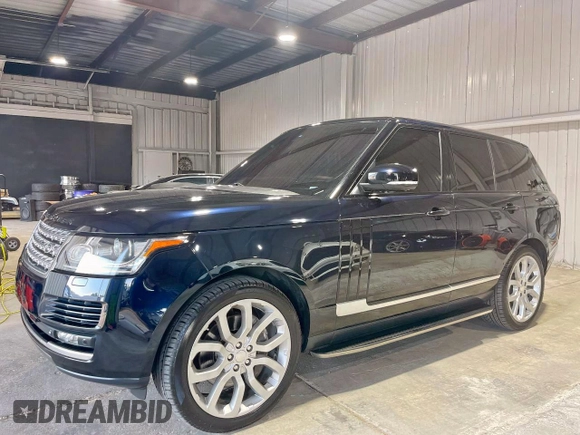 2014 Land Rover Range Rover Supercharged with VIN SALGS2TF6EA155229, listed as a Copart auction lot 62614735 with 95,369 mi miles and Salvage title. Bid and sale history available at DreamBid. Image 2.