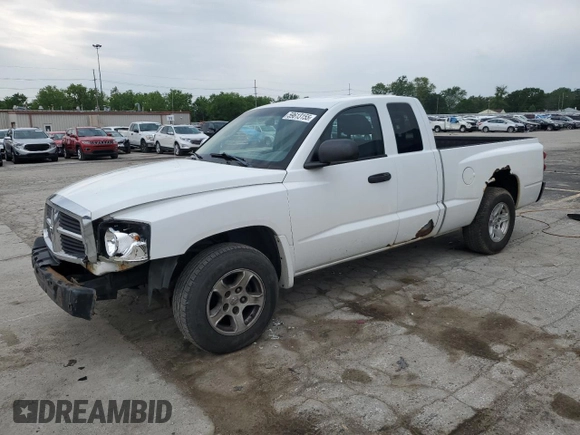2005 Dodge Dakota SLT with VIN 1D7HE42N75S290422, listed as a Copart auction lot 59613155 with 132,450 mi miles and Salvage title. Bid and sale history available at DreamBid. Image 1.