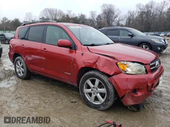 2008 Toyota RAV4 Limited with VIN JTMBK31V186029191, listed as a Copart auction lot 82804544 with 224,118 mi miles and Salvage title. Bid and sale history available at DreamBid. Image 4.