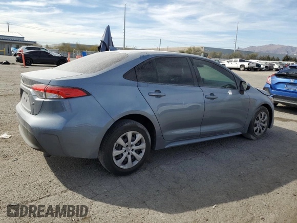 2023 Toyota Corolla LE with VIN JTDB4MEE8P3015055, listed as a Copart auction lot 50380345 with 20,548 mi miles and Salvage Title. Bid and sale history available at DreamBid. Image 3.