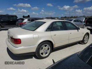 2000 Audi A8 with VIN WAUFL54D5YN006447, listed as a Copart auction lot 77151504 with Not provided miles and Salvage title. Bid and sale history available at DreamBid. Image 3.