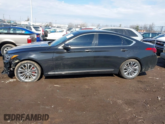 2017 Genesis G80 3.8L with VIN KMHGN4JEXHU178323, listed as a IAAI auction lot 41678966 with 63,268 mi miles. Bid and sale history available at carsss.com. Image 15.