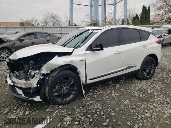 2020 Acura RDX w/A-Spec Pkg with VIN 5J8TC2H68LL037147, listed as a Copart auction lot 81382204 with 52,702 mi miles and Salvage title. Bid and sale history available at DreamBid. Image 1.
