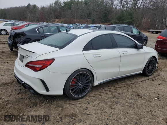 2018 Mercedes-Benz CLA with VIN WDDSJ5CB6JN541063, listed as a Copart auction lot 82601314 with 81,185 mi miles and Clean Title. Bid and sale history available at carsss.com. Image 3.