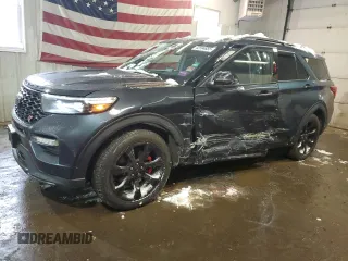 2024 Ford Explorer ST with VIN 1FM5K8GC1RGA38643, listed as a Copart auction lot 42594855 with 9,093 mi miles and Salvage Title. Bid and sale history available at carsss.com. Image 1.