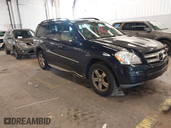 2008 Mercedes-Benz GL-Class 4.6L with VIN 4JGBF71E48A369701, listed as a IAAI auction lot 41789233 with 198,364 mi miles. Bid and sale history available at carsss.com. Image 1.
