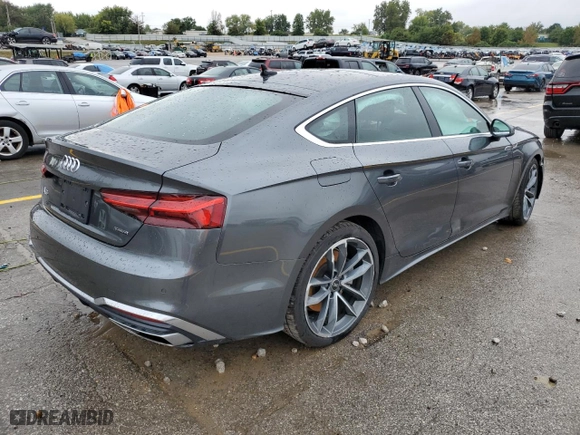 2023 Audi A5 Sportback S line Premium with VIN WAUDACF59PA015505, listed as a Copart auction lot 72436884 with NaN miles and Salvage Title. Bid and sale history available at carsss.com. Image 3.